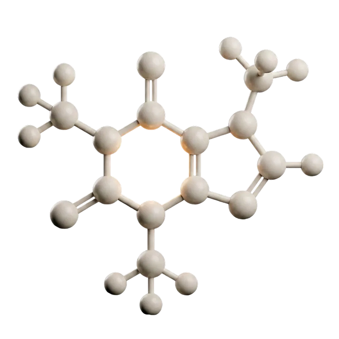 Caffeine molecule